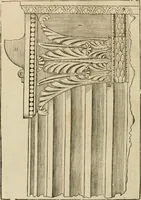 An illustration from Architecture de Philibert de l'Orme ... : uure entiere contenant onze livres, augmentée de deux, & autres figures non encores veuës, tant pour desseins qu'ornemens de maisons : avec vne belle inuention pour bien bastir, & à petits fraiz .. (1626)