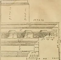 An illustration from Architecture de Philibert de l'Orme ... : uure entiere contenant onze livres, augmentée de deux, & autres figures non encores veuës, tant pour desseins qu'ornemens de maisons : avec vne belle inuention pour bien bastir, & à petits fraiz .. (1626)