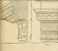 An illustration from Architecture de Philibert de l'Orme ... : uure entiere contenant onze livres, augmentée de deux, & autres figures non encores veuës, tant pour desseins qu'ornemens de maisons : avec vne belle inuention pour bien bastir, & à petits fraiz .. (1626)