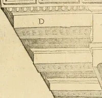 An illustration from Architecture de Philibert de l'Orme ... : uure entiere contenant onze livres, augmentée de deux, & autres figures non encores veuës, tant pour desseins qu'ornemens de maisons : avec vne belle inuention pour bien bastir, & à petits fraiz .. (1626)