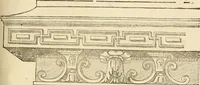 An illustration from Architecture de Philibert de l'Orme ... : uure entiere contenant onze livres, augmentée de deux, & autres figures non encores veuës, tant pour desseins qu'ornemens de maisons : avec vne belle inuention pour bien bastir, & à petits fraiz .. (1626)