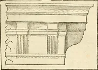An illustration from Architecture de Philibert de l'Orme ... : uure entiere contenant onze livres, augmentée de deux, & autres figures non encores veuës, tant pour desseins qu'ornemens de maisons : avec vne belle inuention pour bien bastir, & à petits fraiz .. (1626)