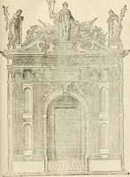 An illustration from Architecture de Philibert de l'Orme ... : uure entiere contenant onze livres, augmentée de deux, & autres figures non encores veuës, tant pour desseins qu'ornemens de maisons : avec vne belle inuention pour bien bastir, & à petits fraiz .. (1626)