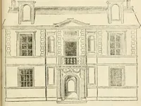 An illustration from Architecture de Philibert de l'Orme ... : uure entiere contenant onze livres, augmentée de deux, & autres figures non encores veuës, tant pour desseins qu'ornemens de maisons : avec vne belle inuention pour bien bastir, & à petits fraiz .. (1626)
