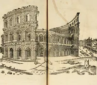 An illustration from Architecture de Philibert de l'Orme ... : uure entiere contenant onze livres, augmentée de deux, & autres figures non encores veuës, tant pour desseins qu'ornemens de maisons : avec vne belle inuention pour bien bastir, & à petits fraiz .. (1626)