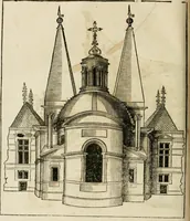 An illustration from Architecture de Philibert de l'Orme ... : uure entiere contenant onze livres, augmentée de deux, & autres figures non encores veuës, tant pour desseins qu'ornemens de maisons : avec vne belle inuention pour bien bastir, & à petits fraiz .. (1626)
