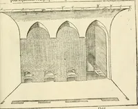 An illustration from Architecture de Philibert de l'Orme ... : uure entiere contenant onze livres, augmentée de deux, & autres figures non encores veuës, tant pour desseins qu'ornemens de maisons : avec vne belle inuention pour bien bastir, & à petits fraiz .. (1626)