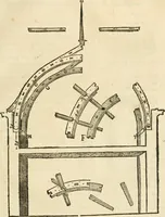 An illustration from Architecture de Philibert de l'Orme ... : uure entiere contenant onze livres, augmentée de deux, & autres figures non encores veuës, tant pour desseins qu'ornemens de maisons : avec vne belle inuention pour bien bastir, & à petits fraiz .. (1626)
