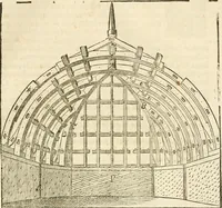An illustration from Architecture de Philibert de l'Orme ... : uure entiere contenant onze livres, augmentée de deux, & autres figures non encores veuës, tant pour desseins qu'ornemens de maisons : avec vne belle inuention pour bien bastir, & à petits fraiz .. (1626)