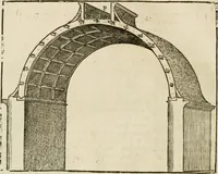 An illustration from Architecture de Philibert de l'Orme ... : uure entiere contenant onze livres, augmentée de deux, & autres figures non encores veuës, tant pour desseins qu'ornemens de maisons : avec vne belle inuention pour bien bastir, & à petits fraiz .. (1626)