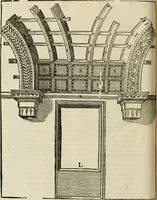 An illustration from Architecture de Philibert de l'Orme ... : uure entiere contenant onze livres, augmentée de deux, & autres figures non encores veuës, tant pour desseins qu'ornemens de maisons : avec vne belle inuention pour bien bastir, & à petits fraiz .. (1626)