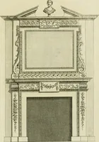 Picture 54 of 62 from Architecture improved, in a collection of modern, elegant and useful designs : from slight and graceful recesses, lodges and other decorations in parks, gardens, woods or forests, to the portico, bath, observatory, and interior ornaments of superb buildings : with great variety of rich embellishments for chimneys in the taste of Inigo Jones, Mr. Kent, &c. : all curiously engraved on fifty copper-plates, octavo (1755), leaf 104
