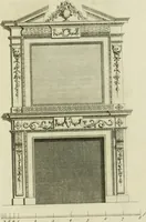 Picture 55 of 62 from Architecture improved, in a collection of modern, elegant and useful designs : from slight and graceful recesses, lodges and other decorations in parks, gardens, woods or forests, to the portico, bath, observatory, and interior ornaments of superb buildings : with great variety of rich embellishments for chimneys in the taste of Inigo Jones, Mr. Kent, &c. : all curiously engraved on fifty copper-plates, octavo (1755), leaf 106