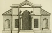 Picture 14 of 62 from Architecture improved, in a collection of modern, elegant and useful designs : from slight and graceful recesses, lodges and other decorations in parks, gardens, woods or forests, to the portico, bath, observatory, and interior ornaments of superb buildings : with great variety of rich embellishments for chimneys in the taste of Inigo Jones, Mr. Kent, &c. : all curiously engraved on fifty copper-plates, octavo (1755), leaf 42