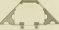 Picture 15 of 62 from Architecture improved, in a collection of modern, elegant and useful designs : from slight and graceful recesses, lodges and other decorations in parks, gardens, woods or forests, to the portico, bath, observatory, and interior ornaments of superb buildings : with great variety of rich embellishments for chimneys in the taste of Inigo Jones, Mr. Kent, &c. : all curiously engraved on fifty copper-plates, octavo (1755), leaf 42