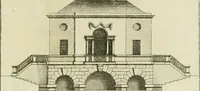 Picture 24 of 62 from Architecture improved, in a collection of modern, elegant and useful designs : from slight and graceful recesses, lodges and other decorations in parks, gardens, woods or forests, to the portico, bath, observatory, and interior ornaments of superb buildings : with great variety of rich embellishments for chimneys in the taste of Inigo Jones, Mr. Kent, &c. : all curiously engraved on fifty copper-plates, octavo (1755), leaf 56