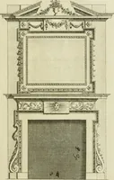 Picture 47 of 62 from Architecture improved, in a collection of modern, elegant and useful designs : from slight and graceful recesses, lodges and other decorations in parks, gardens, woods or forests, to the portico, bath, observatory, and interior ornaments of superb buildings : with great variety of rich embellishments for chimneys in the taste of Inigo Jones, Mr. Kent, &c. : all curiously engraved on fifty copper-plates, octavo (1755), leaf 92
