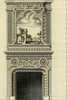 An illustration from Gothic architecture, improved by rules and proportions : in many grand designs of columns, doors, windows, chimney-pieces, arcades, colonades, porticos, umbrellos, temples and pavillions &c. : with plans, elevations and profiles (1747)