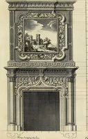 An illustration from Gothic architecture, improved by rules and proportions : in many grand designs of columns, doors, windows, chimney-pieces, arcades, colonades, porticos, umbrellos, temples and pavillions &c. : with plans, elevations and profiles (1747)