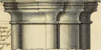 An illustration from Gothic architecture, improved by rules and proportions : in many grand designs of columns, doors, windows, chimney-pieces, arcades, colonades, porticos, umbrellos, temples and pavillions &c. : with plans, elevations and profiles (1747)