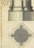 An illustration from Gothic architecture, improved by rules and proportions : in many grand designs of columns, doors, windows, chimney-pieces, arcades, colonades, porticos, umbrellos, temples and pavillions &c. : with plans, elevations and profiles (1747)