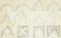 An illustration from An attempt to discriminate the styles of architecture in England : from the Conquest to the Reformation : with a sketch of the Grecian and Roman orders, notices of numerous British edifices, and some remarks on the architecture of a part of France (1835)