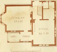 An illustration from The architecture of country houses : including designs for cottages, farm houses, and villas, with remarks on interiors, furniture, and the best modes of warming and ventilating (1851)