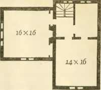 An illustration from The architecture of country houses : including designs for cottages, farm houses, and villas, with remarks on interiors, furniture, and the best modes of warming and ventilating (1851)