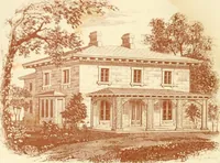 An illustration from The architecture of country houses : including designs for cottages, farm houses, and villas, with remarks on interiors, furniture, and the best modes of warming and ventilating (1851)