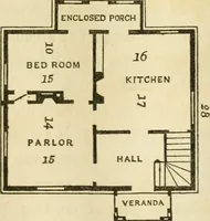 An illustration from The architecture of country houses : including designs for cottages, farm houses, and villas, with remarks on interiors, furniture, and the best modes of warming and ventilating (1851)