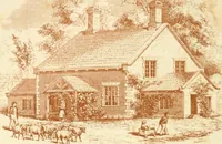 An illustration from The architecture of country houses : including designs for cottages, farm houses, and villas, with remarks on interiors, furniture, and the best modes of warming and ventilating (1851)