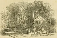 An illustration from The architecture of country houses : including designs for cottages, farm houses, and villas, with remarks on interiors, furniture, and the best modes of warming and ventilating (1851)