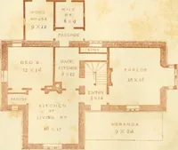 An illustration from The architecture of country houses : including designs for cottages, farm houses, and villas, with remarks on interiors, furniture, and the best modes of warming and ventilating (1851)