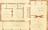 An illustration from The architecture of country houses : including designs for cottages, farm houses, and villas, with remarks on interiors, furniture, and the best modes of warming and ventilating (1851)