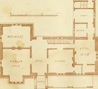 An illustration from The architecture of country houses : including designs for cottages, farm houses, and villas, with remarks on interiors, furniture, and the best modes of warming and ventilating (1851)