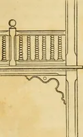 An illustration from The architecture of country houses : including designs for cottages, farm houses, and villas, with remarks on interiors, furniture, and the best modes of warming and ventilating (1851)
