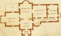 An illustration from The architecture of country houses : including designs for cottages, farm houses, and villas, with remarks on interiors, furniture, and the best modes of warming and ventilating (1851)