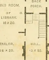 An illustration from The architecture of country houses : including designs for cottages, farm houses, and villas, with remarks on interiors, furniture, and the best modes of warming and ventilating (1851)