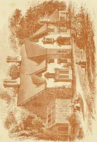 An illustration from The architecture of country houses : including designs for cottages, farm houses, and villas, with remarks on interiors, furniture, and the best modes of warming and ventilating (1851)