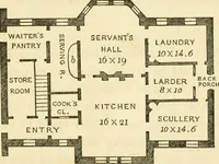 An illustration from The architecture of country houses : including designs for cottages, farm houses, and villas, with remarks on interiors, furniture, and the best modes of warming and ventilating (1851)
