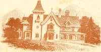 An illustration from The architecture of country houses : including designs for cottages, farm houses, and villas, with remarks on interiors, furniture, and the best modes of warming and ventilating (1851)