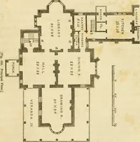 An illustration from The architecture of country houses : including designs for cottages, farm houses, and villas, with remarks on interiors, furniture, and the best modes of warming and ventilating (1851)