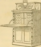 An illustration from The architecture of country houses : including designs for cottages, farm houses, and villas, with remarks on interiors, furniture, and the best modes of warming and ventilating (1851)