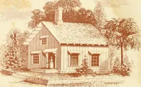 An illustration from The architecture of country houses : including designs for cottages, farm houses, and villas, with remarks on interiors, furniture, and the best modes of warming and ventilating (1851)