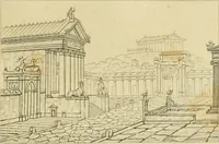 An illustration from The architecture of Marcus Vitruvius Pollio : in ten books (1826)