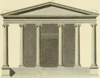 An illustration from The architecture of Marcus Vitruvius Pollio : in ten books (1826)