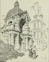 An illustration from The architecture of the Renaissance in France; a history of the evolution of the arts of building, decoration and garden design under classical influence from 1495 to 1830 (1911)