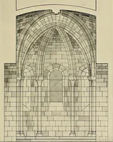 An illustration from Medieval architecture, its origins and development, with lists of monuments and bibliographies (1909)