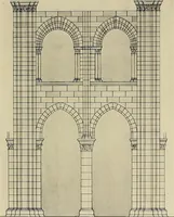 An illustration from Medieval architecture, its origins and development, with lists of monuments and bibliographies (1909)