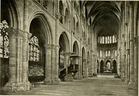 An illustration from Medieval architecture, its origins and development, with lists of monuments and bibliographies (1909)
